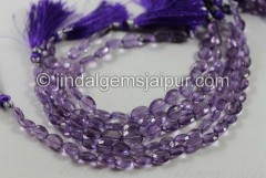 Amethyst Faceted Oval Beads